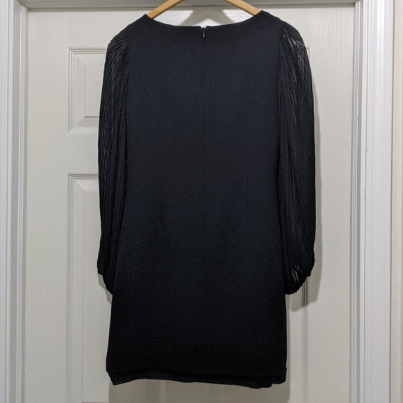 WHBM Chiffon Long Sleeve Shift Dress - Picture 4 of 9